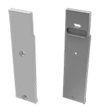 Заглушка Lumines для типа FLARO с отверстием базовая правая серебро