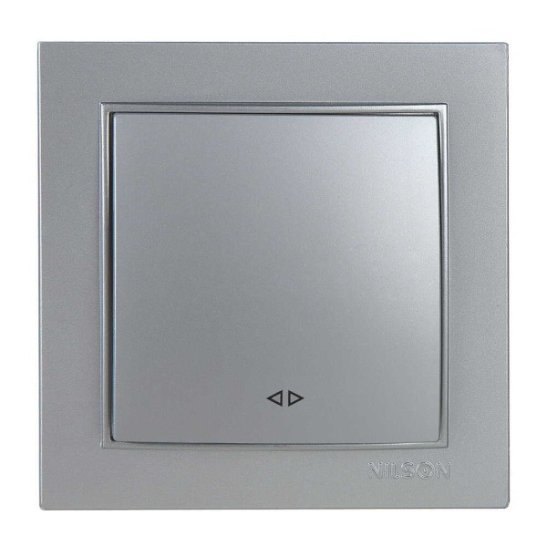 Вимикач Nilson Thor срібло 1кл проміжний ( 27131010 )