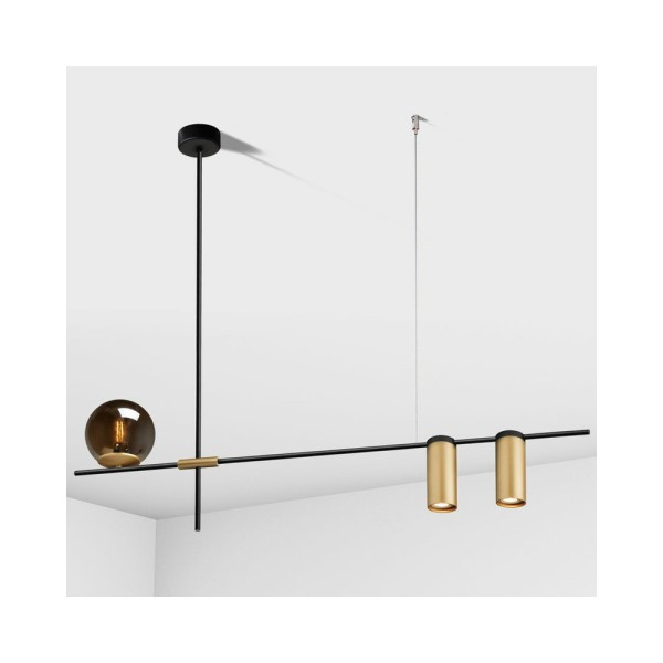 Люстра над столом, барною стійкою Imperium Light 375390.05.12.69 Jenny E14+GU10 3x50+40W IP20 Чорна