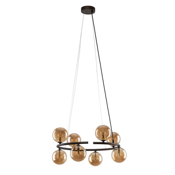 Підвісний світильник, люстра TK Lighting 6572 Anabelle G9 8x6W IP20 коричневий