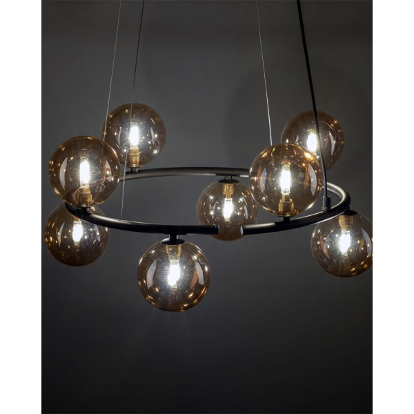 Підвісний світильник, люстра TK Lighting 6572 Anabelle G9 8x6W IP20 коричневий - фото №1