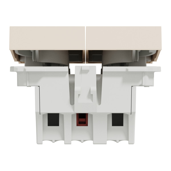 Кнопка вимикача Schneider Electric Unica New NU321144 10А 2м бежева - фото №1