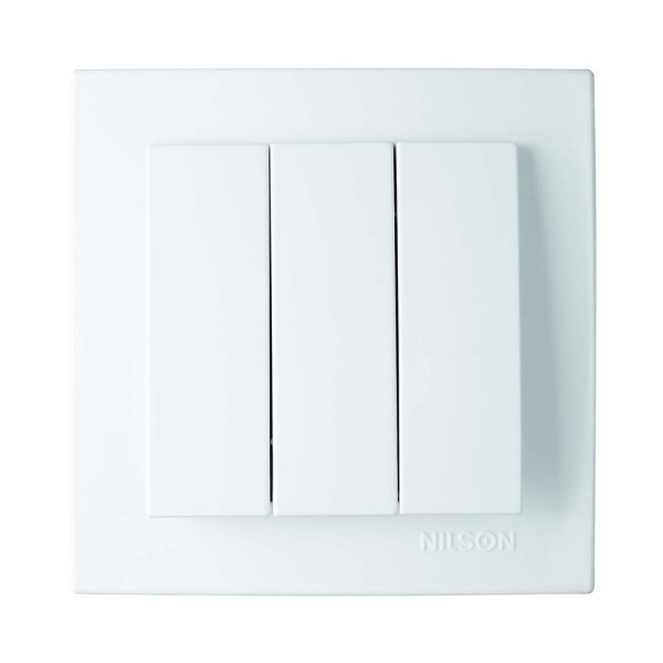 Вимикач Nilson Touran білий 3кл (24111066)