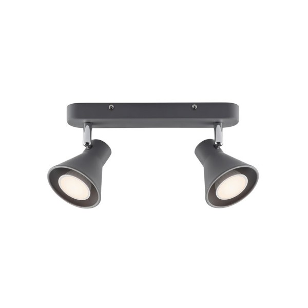 Светильник поворотный, спот Nordlux 45770110 Eik GU10 2x35W IP20 серый