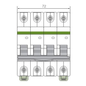 Автоматичний вимикач NOARK Ex9BN 3PN C16 16А 6кА C 3P+N (100158) - фото №1
