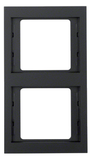 Рамка 2-местная, вертикальная, антрацит Berker K.1