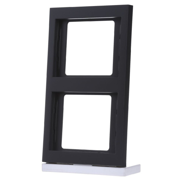 Рамка 2-местная, вертикальная, антрацит Berker K.1 - фото №1