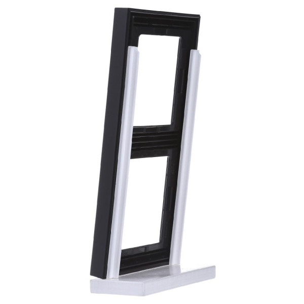 Рамка 2-местная, вертикальная, антрацит Berker K.1 - фото №3