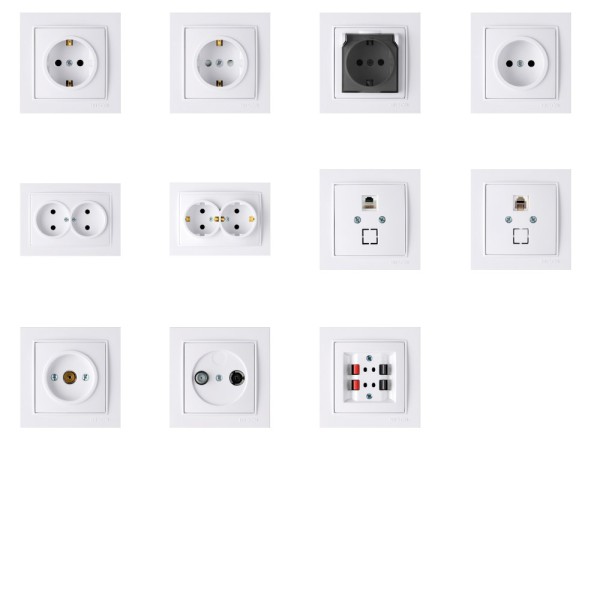 Розетка Nilson Thor біла комп'ютерна CAT5e RJ45 ( 27111044 ) - фото №1