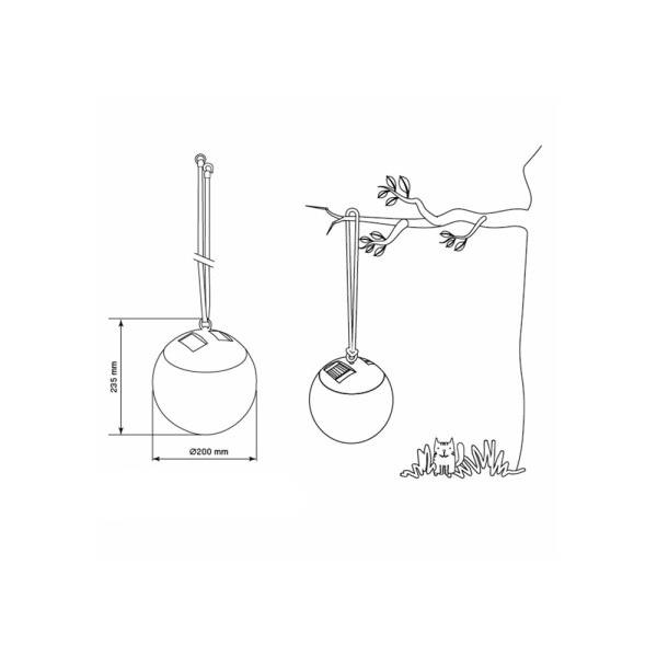 Вуличний світильник на сонячній батареї Goldlux 325426 Kiara LED 4000K IP44 білий - фото №3