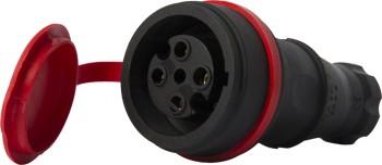 Каучуковая переносная силовая розетка E.Next e.socket.rubber.061.16 16А с защитной крышкой (s9100036)