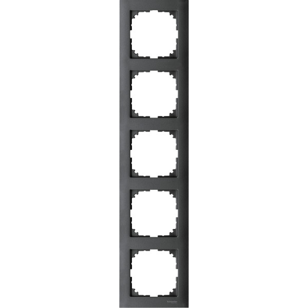 П''ятимісна рамка Schneider Electric M-PURE MTN4050-3614 антрацит