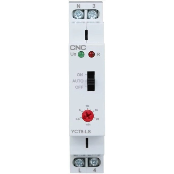 Сходове реле витримки часу CNC Electric YCT8-LS AC 230В 1NO 16А АС1 250В/DC 24В (Б00044220) - фото №1
