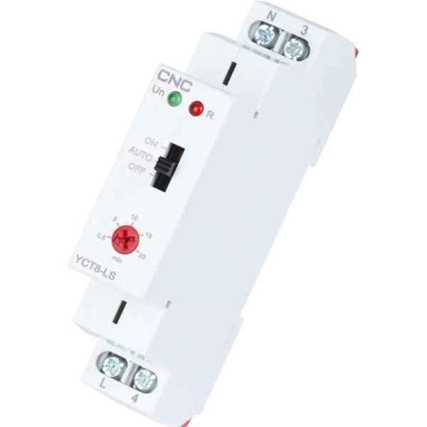 Сходове реле витримки часу CNC Electric YCT8-LS AC 230В 1NO 16А АС1 250В/DC 24В (Б00044220) - фото №4