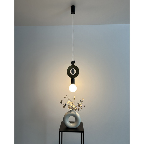 Подвесной светильник, люстра Nowodvorski 11180 Drops Wood F E27 1x25W IP20 черный - фото №3