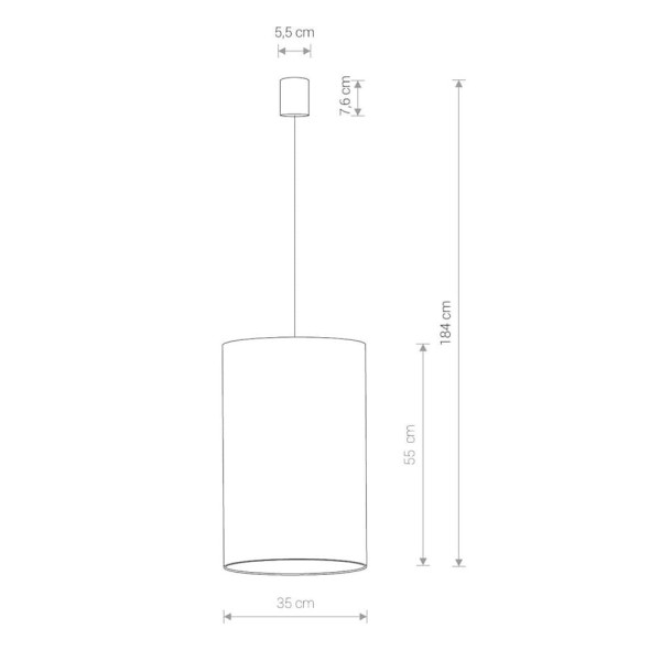 Подвесной светильник, люстра Nowodvorski 8444 Barrel L E27 1x25W IP20 розовый - фото №2