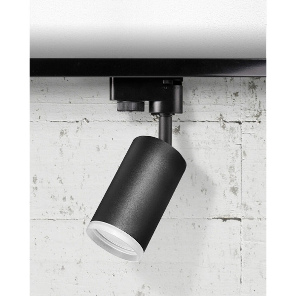 Трековий світильник Goldlux 327666 Smoky GU10 1x10W IP20 Чорний - фото №1