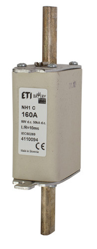 Запобіжник Eti NH-1C Battery 160A 80В DC (4110094)