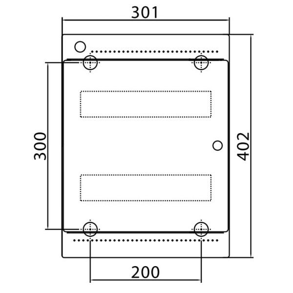 Щит настінний 24 мод. з дверцятами RAL9001 Ram Base, DKC - фото №3