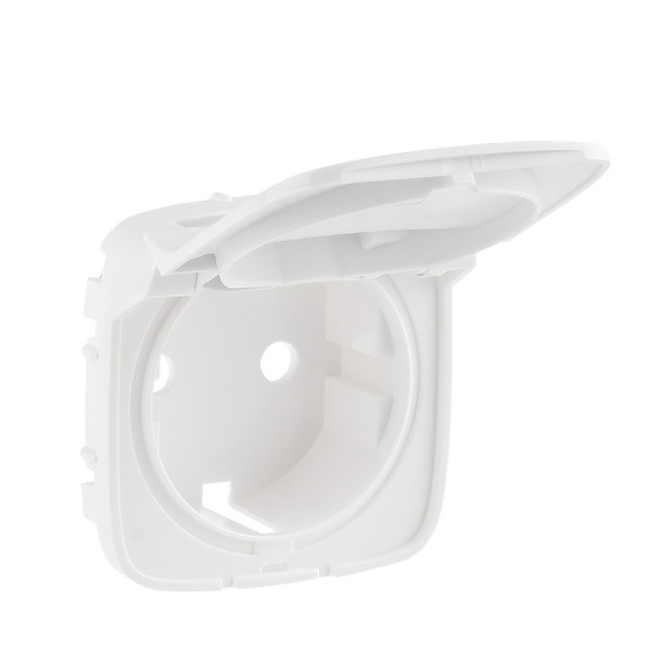 Панель розетки с з/к и крышкой Legrand Valena Allure белая