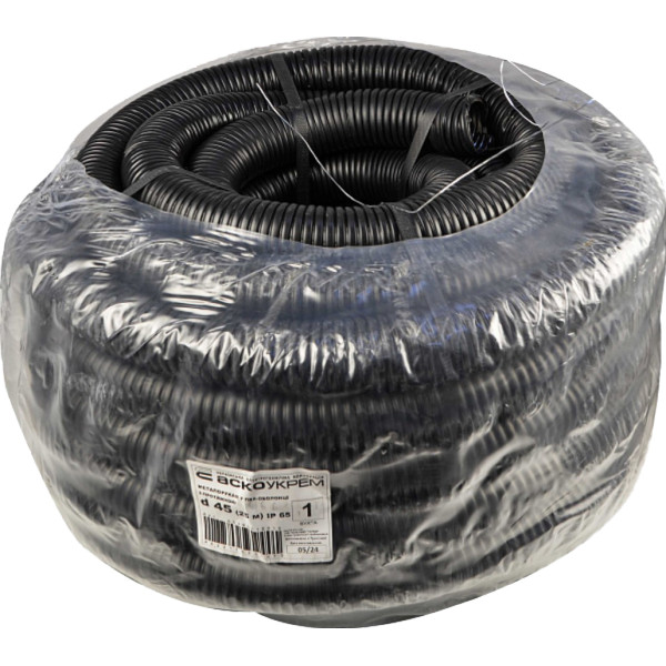 Металлорукав Аско-Укрем в ПВХ-оболочке с протяжкой d45 (25м) A0290010012