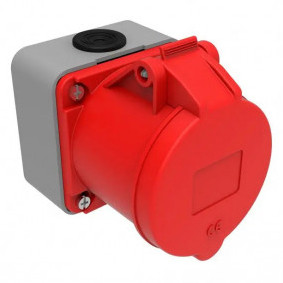 Настінний роз'єм Bemis BC1-3504-2510 380В 4х32A поліамід IP44 (6.2.1.164310)