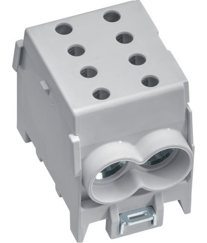 Модульний ввідний клемник Hager KH70G 1P 2x70²/2x50² 160А (сіра)