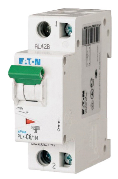 Автоматический выключатель Eaton Moeller PL7-C6/1N