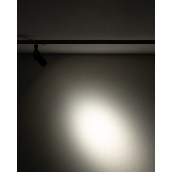 Магнитный трековый светильник Nowodvorski 11715 NANO-LVM Spot Zoom LED 1x7W 3000K 300Lm IP20 черный - фото №1