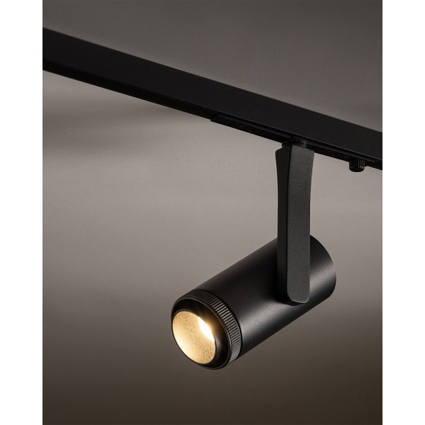 Магнитный трековый светильник Nowodvorski 11715 NANO-LVM Spot Zoom LED 1x7W 3000K 300Lm IP20 черный - фото №3