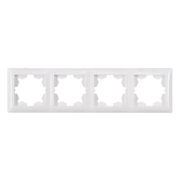 Рамка 4-местная TNSy Latina белая (TNSy5000057)