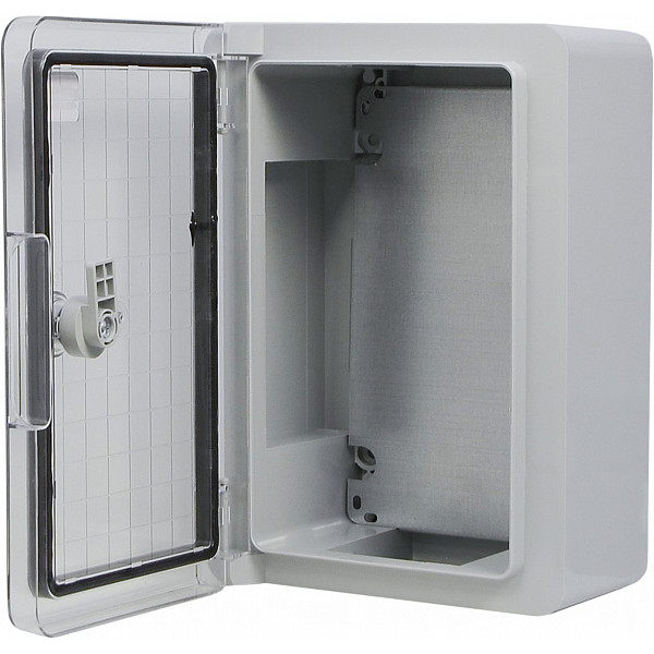 Ударостойкий корпус из АБС-пластика Аско-Укрем UBox 200x300x130мм (прозрачная дверца)