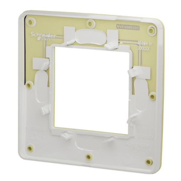 Однопостова рамка Schneider Electric NU280211 (зелене яблуко/білий) - фото №1