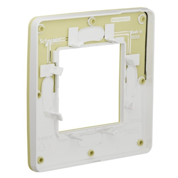 Однопостова рамка Schneider Electric NU280211 (зелене яблуко/білий) - фото №2