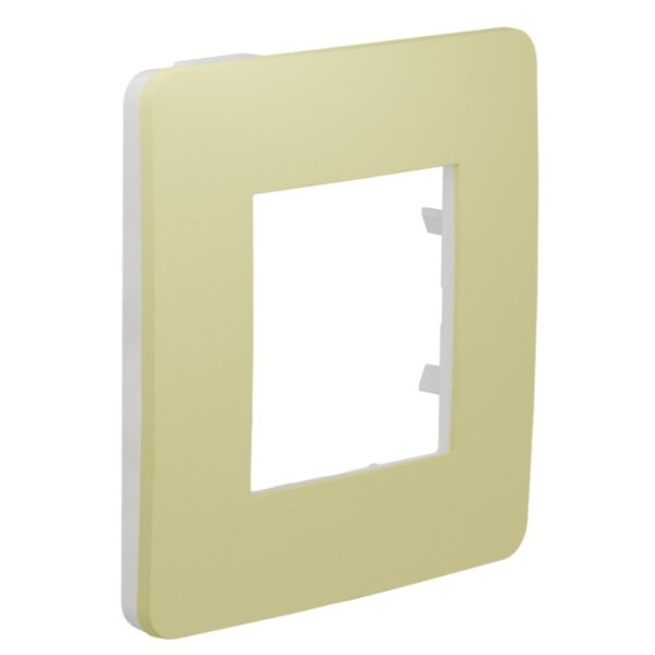 Однопостова рамка Schneider Electric NU280211 (зелене яблуко/білий) - фото №4