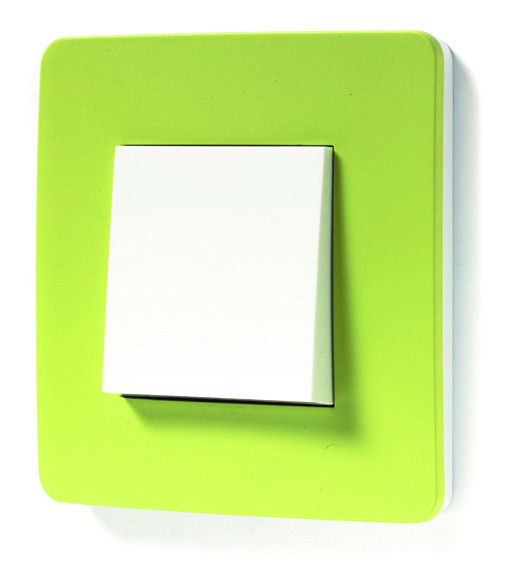 Однопостова рамка Schneider Electric NU280211 (зелене яблуко/білий) - фото №5