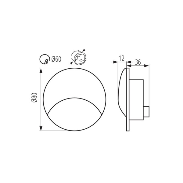 Светильник для подсветки лестницы/коридора Kanlux 39122 Exin LED 1x2.5W 3000K 50Lm IP65 серый - фото №4