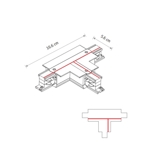 Соединитель Nowodvorski 8240 CTLS Recessed Power T Connector Left 2 T-L2 IP20 черный - фото №1