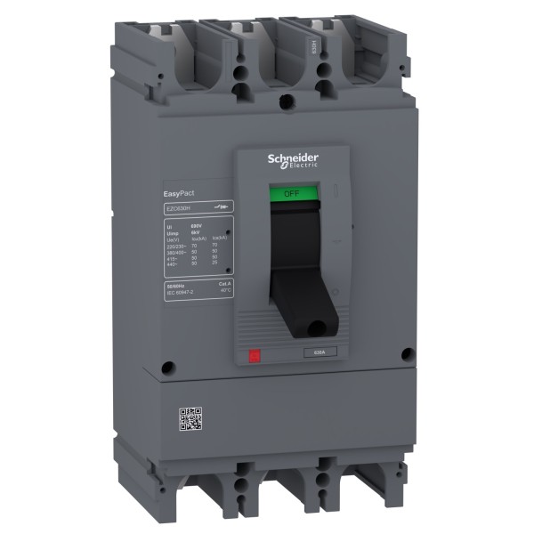 Автоматический выключатель Schneider Electric EASYPACT EZC630H 3P3D 50кА 500А