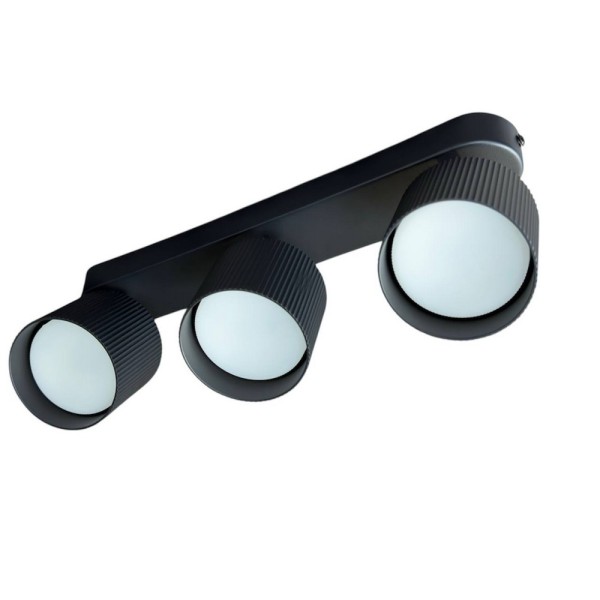 Светильник точечный накладной TENERIFE-3L черный GX53 IP20 Violux ( 340115 ) - фото №1