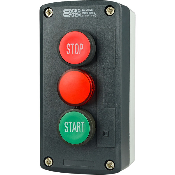 Тримісний пост Аско-Укрем XAL-D376 «Старт-Стоп-Сигнал» (A0140020070)