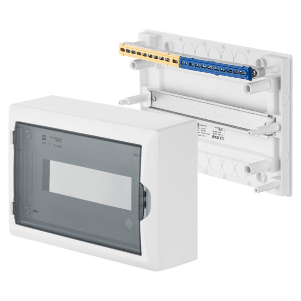 Настінний щиток Elektro Plast 2503-01-RN1/12 (N+PE) EP LUX IP40 (2503-01) - фото №2