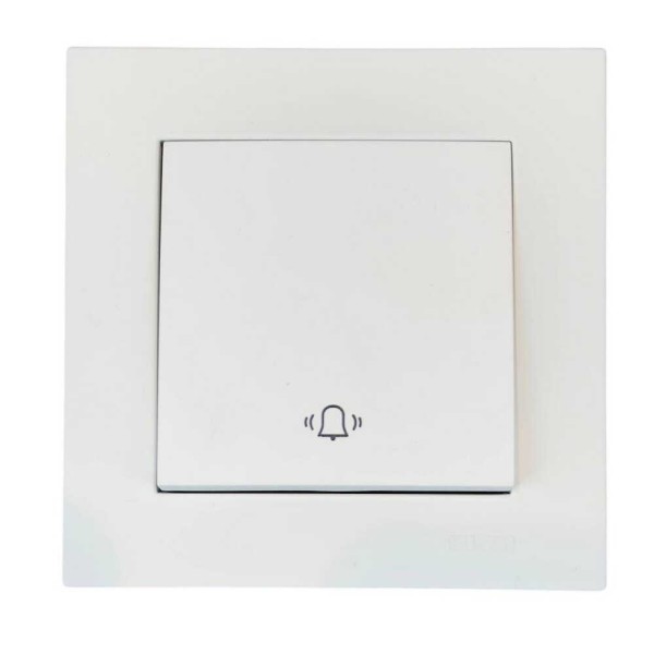 Выключатель EL-BI VEGA белый матовый звонок ( 510-016200-207 )