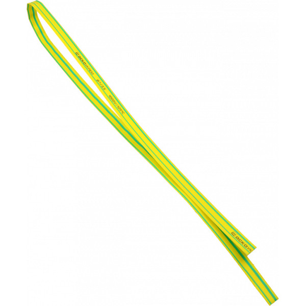 Термоусадочная трубка Аско-Укрем Ø7,0/3,5 желто-зеленая 1м (A0150040044)