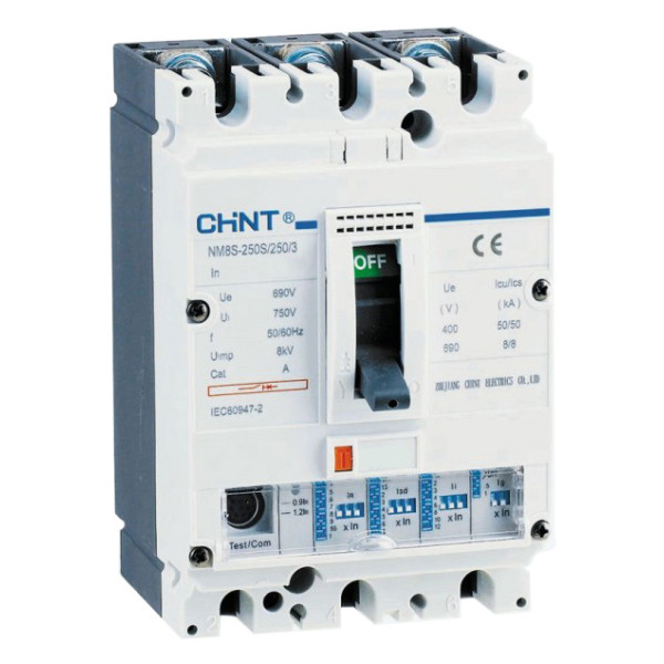 Автоматический выключатель Chint NM8S-250S 63A 3P (150272)