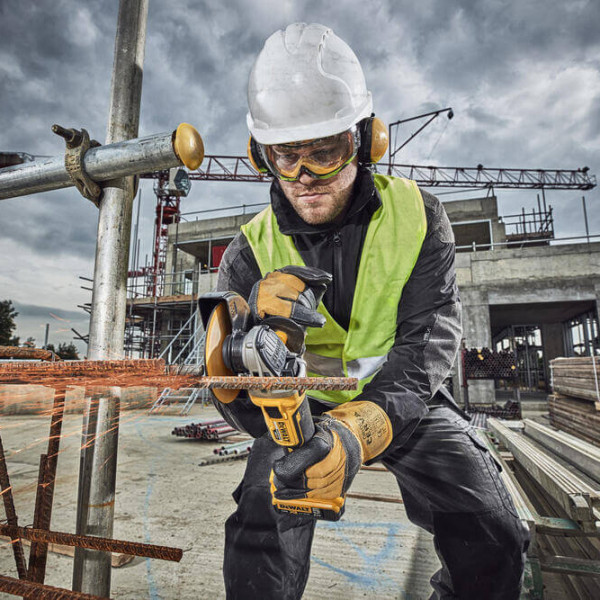 Кутова акумуляторна безщіткова шліфмашина DeWALT DCG405P3 XR Li-lon 18В Ø125мм 9000об/хв - фото №2