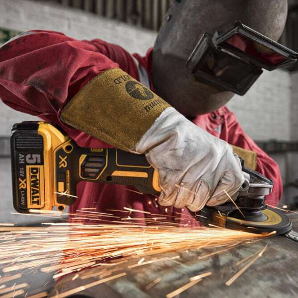 Кутова акумуляторна безщіткова шліфмашина DeWALT DCG405P3 XR Li-lon 18В Ø125мм 9000об/хв - фото №4
