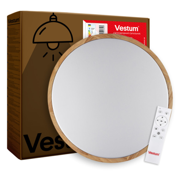 Матовий світильник Vestum SLOT 80Вт 490x65мм 3000К-6500К акація - фото №2