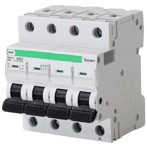 Автоматичний вимикач Promfactor STANDART FB2-63 3P+N B 40A 6кА (FB2BN4040)