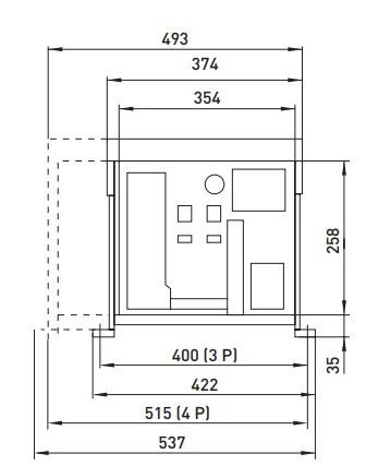 Воздушный автоматический выключатель E.Next e.industrial.acb.3200F.3200 400В 3Р с мотор-приводом и РН (i081117) - фото №2